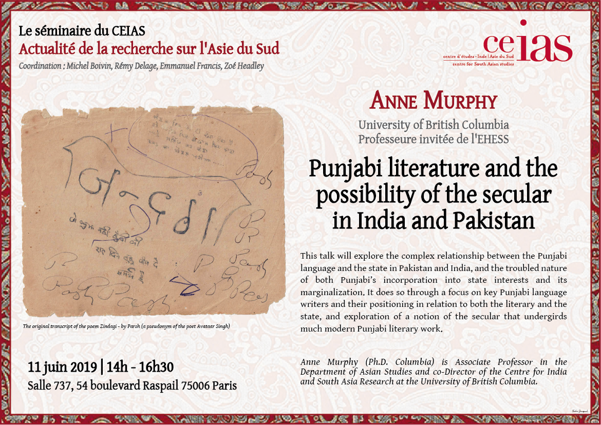 Punjabi literature and the possibility of the secular in India and Pakistan